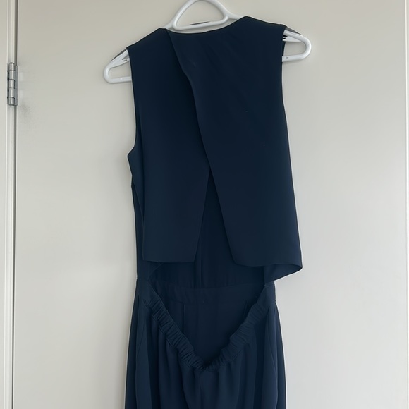 Club Monaco Navy Jumpsuit with Open Back - Picture 3 of 3